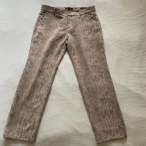 banana republic avery pant snake print